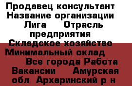 Продавец-консультант › Название организации ­ Лига-1 › Отрасль предприятия ­ Складское хозяйство › Минимальный оклад ­ 25 000 - Все города Работа » Вакансии   . Амурская обл.,Архаринский р-н